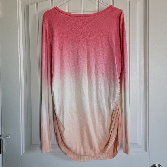 NWOT Isabel Maternity Long Sleeve Ombre Shirt - Picture 3 of 6